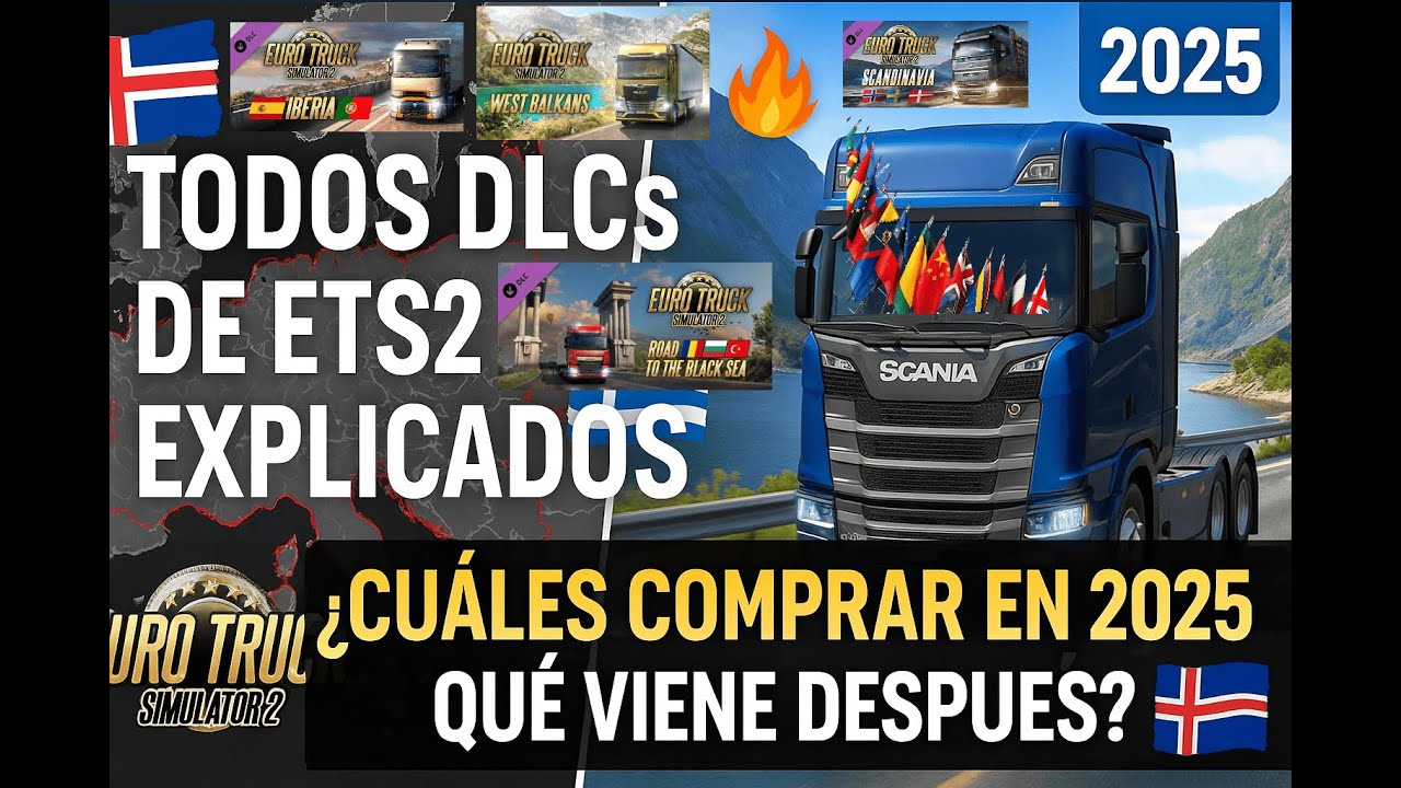 TODOS los DLCs de EURO TRUCK SIMULATOR 2 EXPLICADOS 🚛 | ¿Cuáles comprar en 2025 y qué viene después?