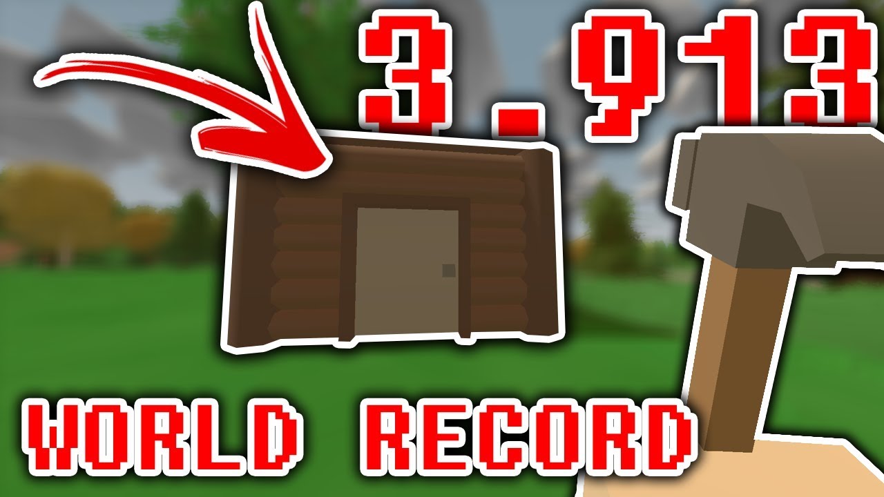 Building an unturned base in 3.913 Seconds ! (WORLD RECORD)