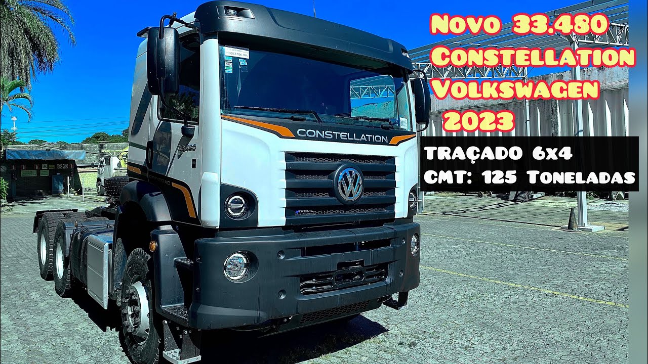 NOVO 33.480 CONSTELLATION 6x4 CMT DE 125 TONELADAS - VOLKSWAGEN 2023