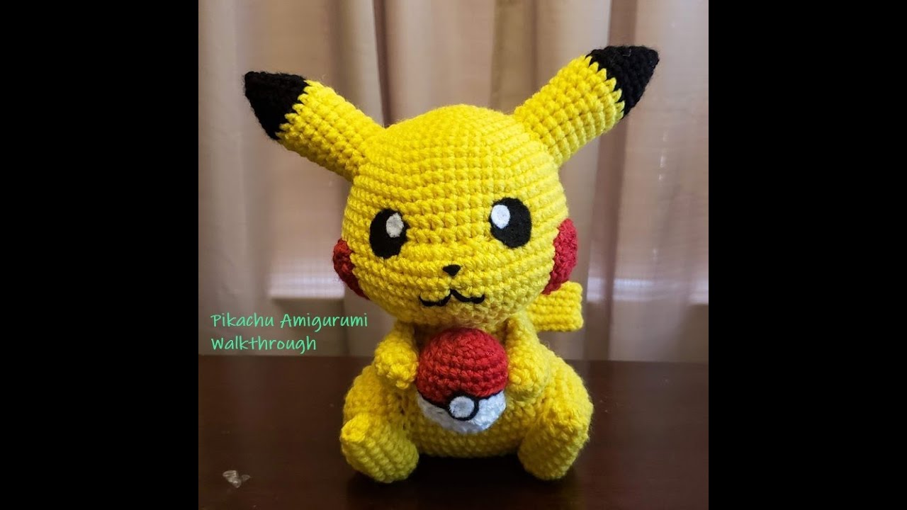 Pikachu Pokémon amigurumi work up - Part 3