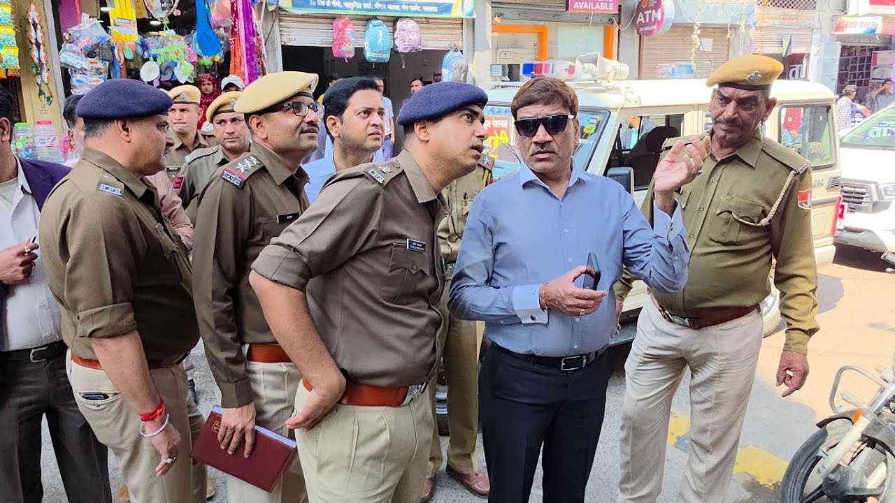 नवलगढ़ में होली जुलूस को लेकर कलेक्टर व SP ले रहे जायजा, होली गैर तैयारी शुरू #Nawalgarh #Holi