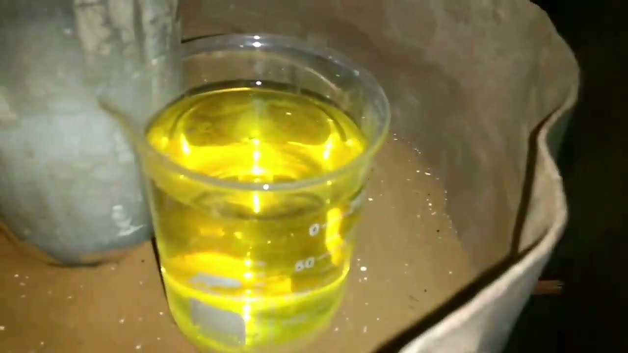 تحويل الفلاش الي  حمض الهيدروكلوريك بتركيز محترم