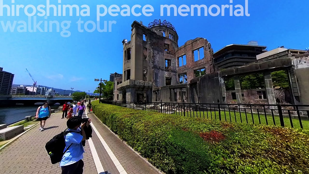 Hiroshima Peace Memorial Walking Tour | Japan | Genbaku Dome | 4K