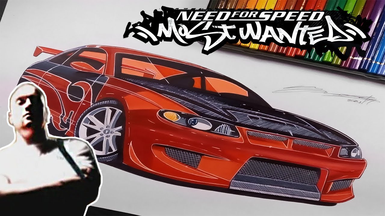NFS MOST WANTED ROG`S PONTIAC GTO | Drawing Time Lapse