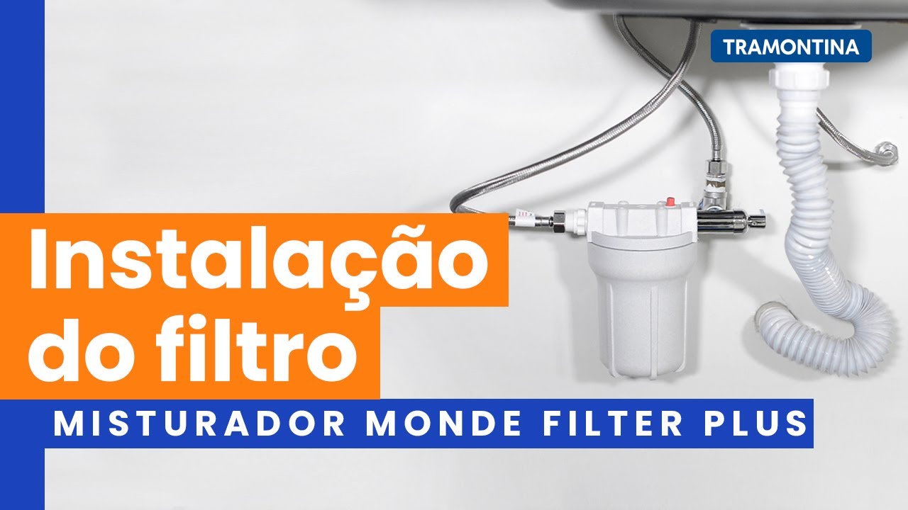 Instalação do filtro e troca do refil para Misturador Monde Filter Plus | Tramontina