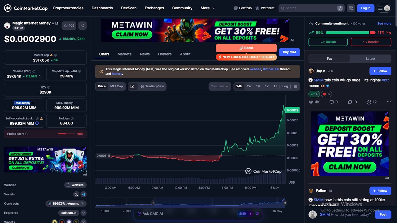 Является ли токен Magic Internet Money ($MIM) законным или это мошенничество?