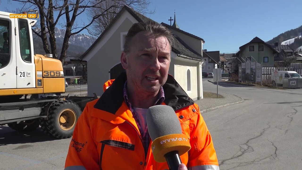 Frühlingsarbeiten Bauhof Schladming