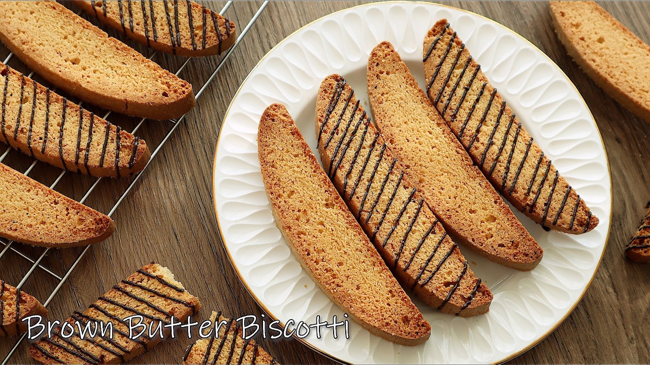 Очень рекомендую! Рецепт бискотти с коричневым маслом и потрясающим вкусом масла ☕