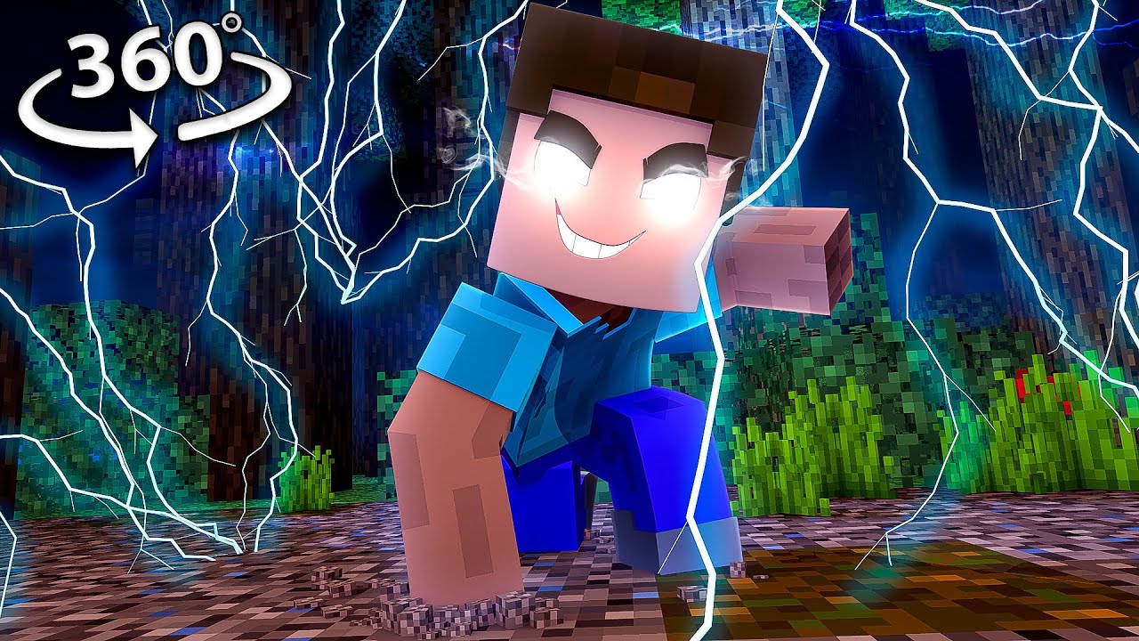 Вы спасаетесь от ХЕРОБРИНА в 360/VR — хоррор-видео Minecraft VR