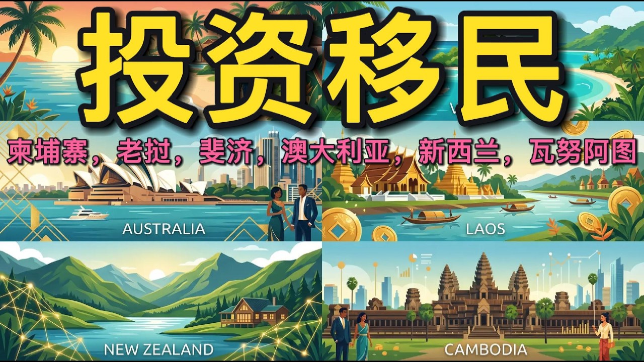 Investment Immigration Vanuatu Fiji Australia New Zealand Cambodia Laos瓦努阿图、斐济、澳大利亚、新西兰、柬埔寨、老挝投资移民