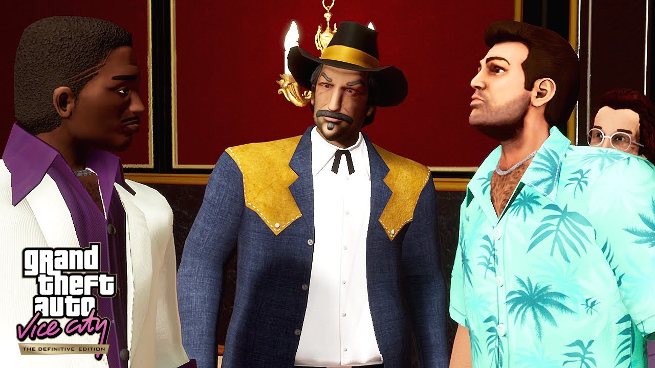 GTA Vice City Definitive Edition. Прохождение #3 Отжали Особняк Рикардо Диаса. Без Комментариев.