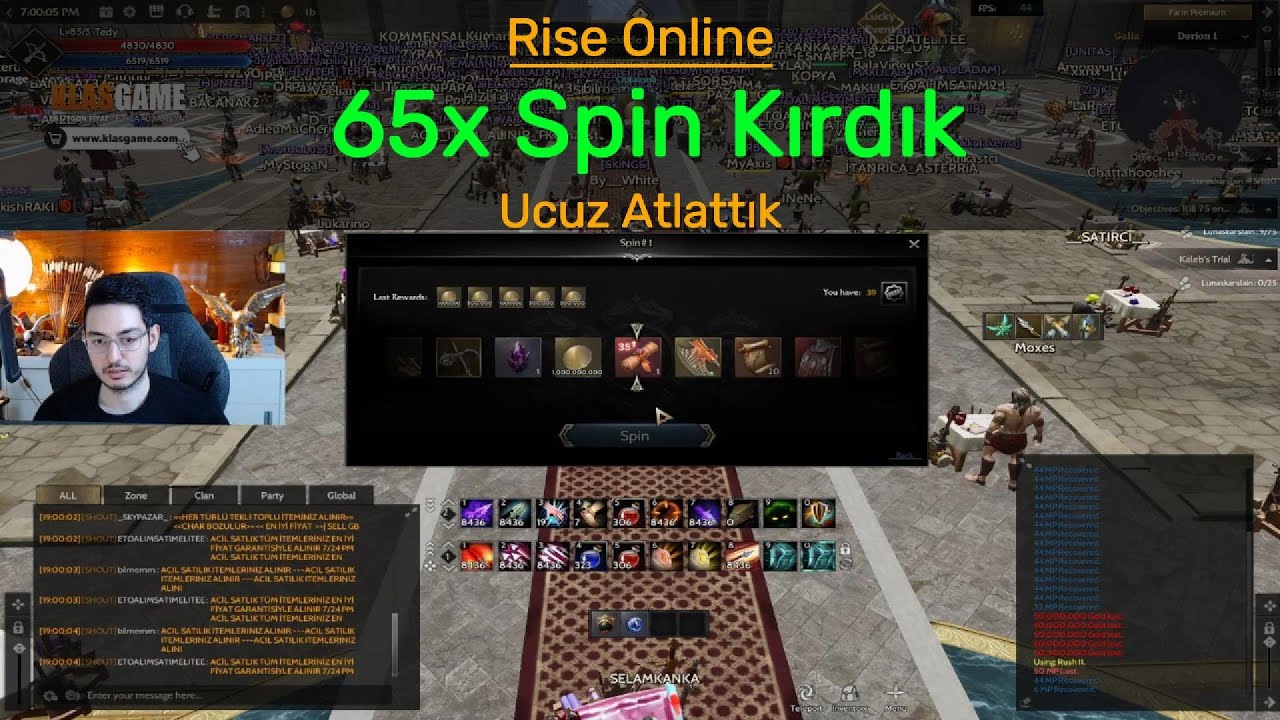 Rise Online 65x Spin Kırdık. Part 3