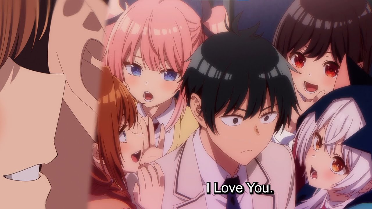 I Love You I LOVE YOU i love you  i lOVE yOU ❤️ Anime Funny Love Moment - Mayanaka Heart Tune