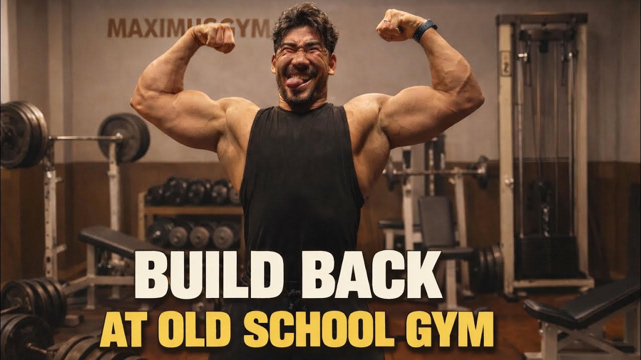 Last Week of My Bulk… Old School Back Workout 💪