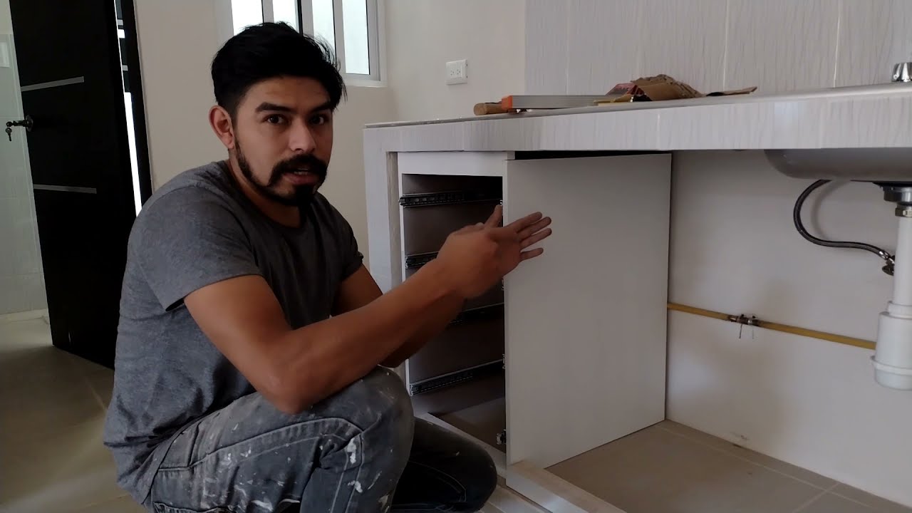 como hacer cocina en módulos de cemento