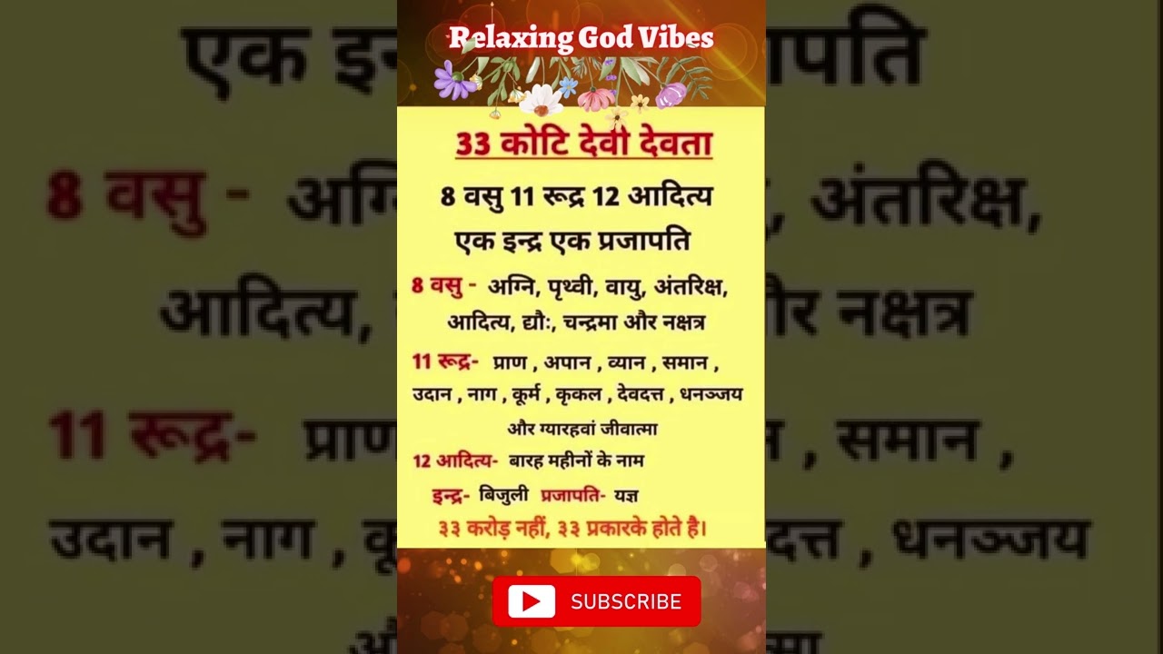 33 koti devi devta || #bhakti #shorts #relaxinggodvibes