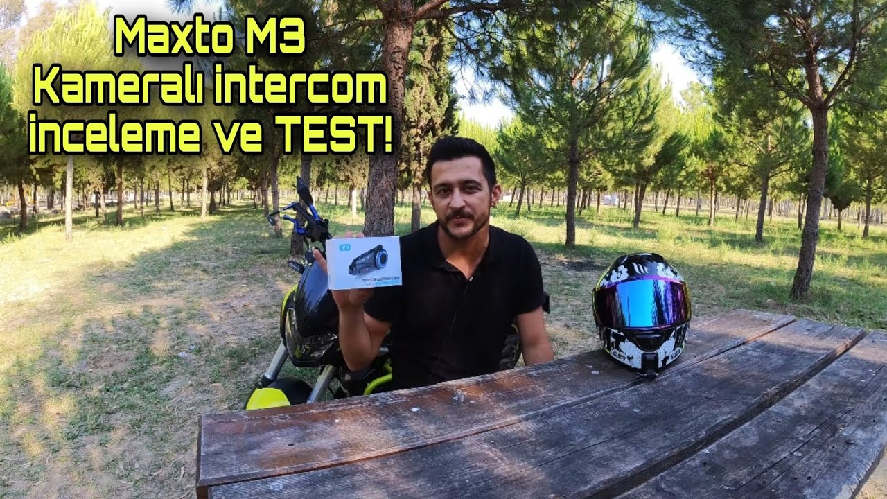 MAXTO M3 KAMERALI İNTERCOM İNCELEME VE TEST!! ALINIR MI ?Kameranın yerini tutar mı? motovlog