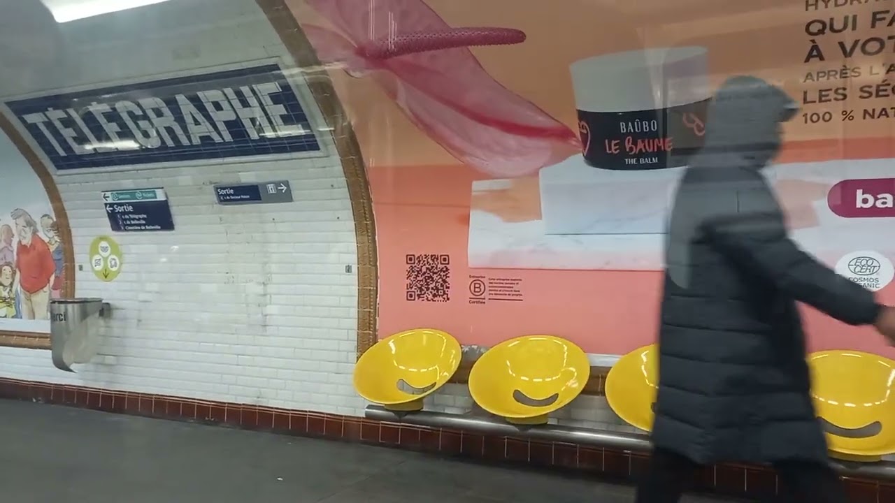 Métro Ligne 11 - Voyage qu'un MP59 Trajet Place des Fêtes - Porte des Lilas Rame 6059