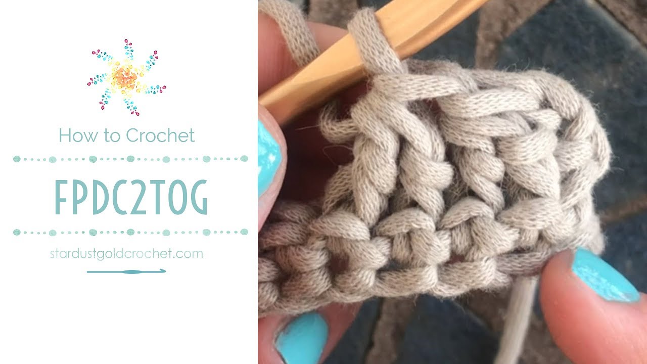 Front Post Double Crochet 2 Together (FPdc2tog) | Learn to Crochet | Stitch Explorer Saturdays