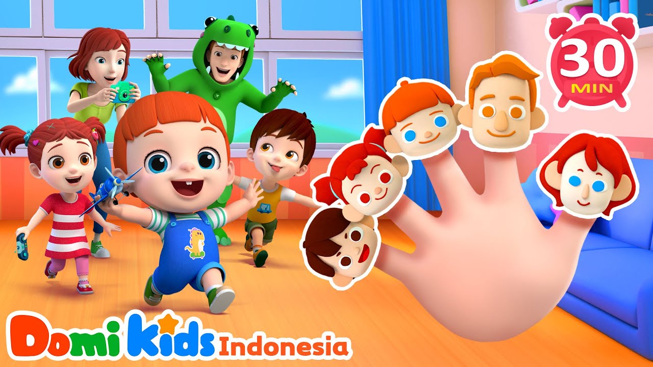 👉 Finger Family Song 🎵 | Belajar Keluarga Untuk Anak | Domi Kids Kumpulan Lagu Pesta Anak-anak