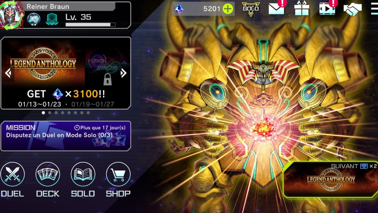 Yu-Gi-Oh! Master Duel - Anthologie de Légende Avec EXODIA