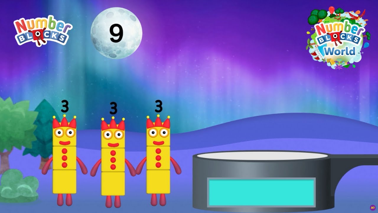 Мир Numberblocks | Простое сложение с числом 9 | Легкая математика для детей