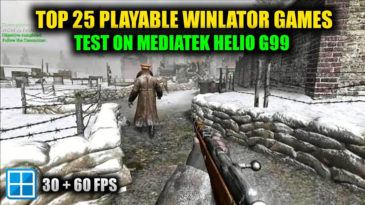 Top 25 Playable Winlator Games Up to 60fps For Mediatek Helio G99 Mali Gpu