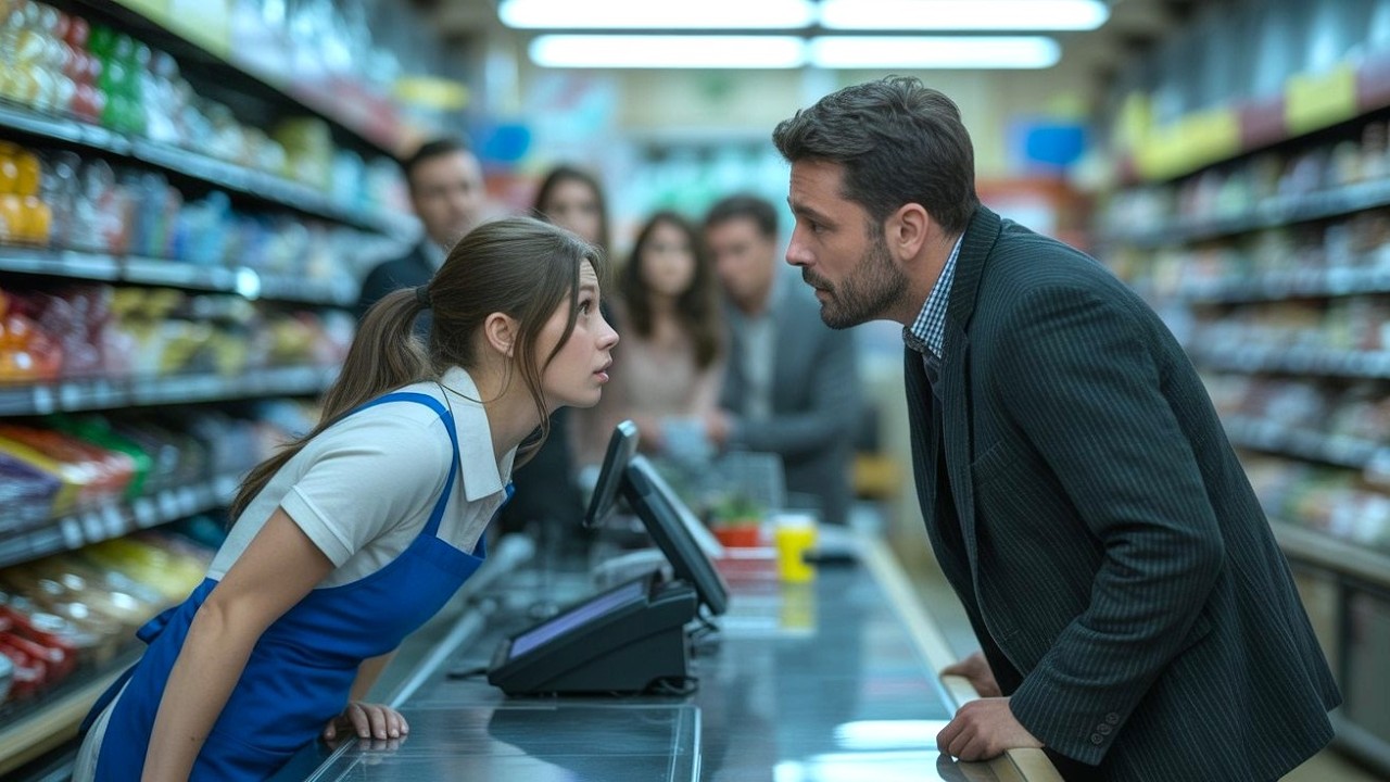 Rude Customer Insulted the Cashier Right Before Closing — Unaware a Single Dad Was Still Inside