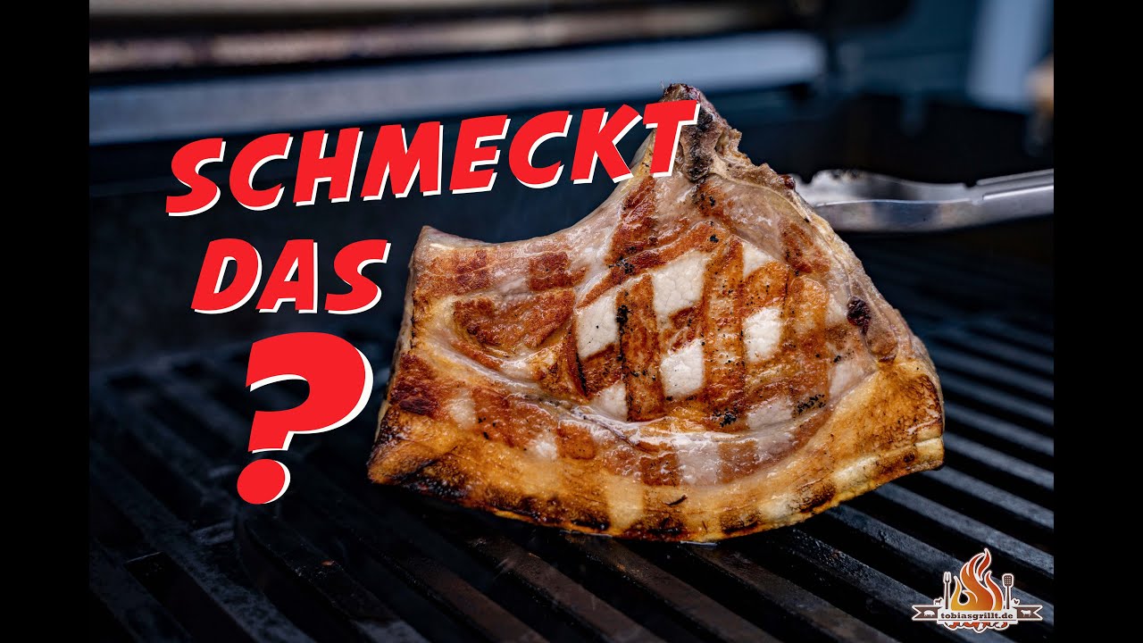 Kotelett grillen | dry aged Kotelett vom Kräuterschwein - schmeckt das?