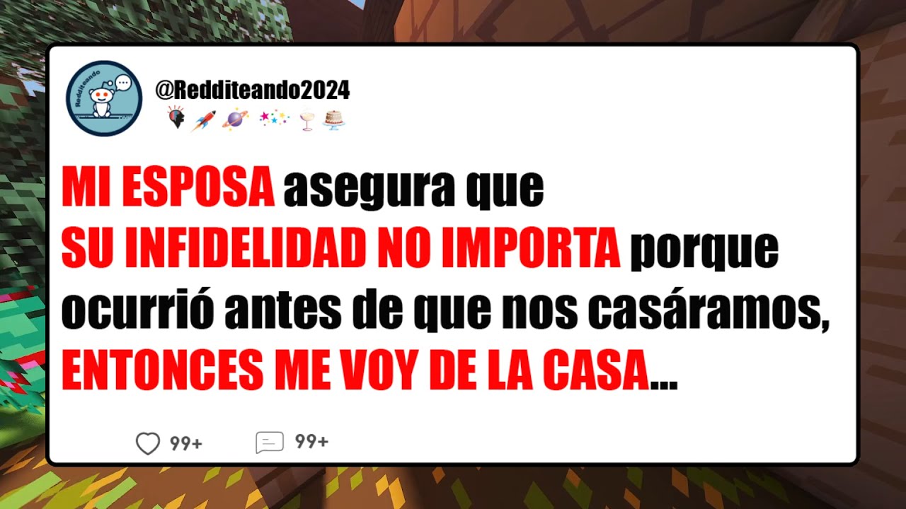 Mi esposa asegura que su infidelidad no importa porque ocurrió antes de que nos casáramos... Reddit