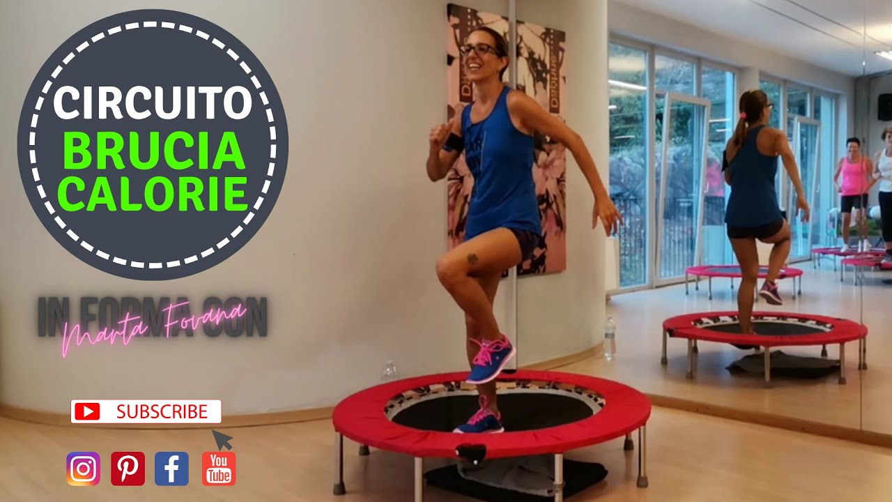 Brucia Calorie e Modella i Muscoli con il Trampolino  - Percorso Piramidale   Rebounder Workout 01