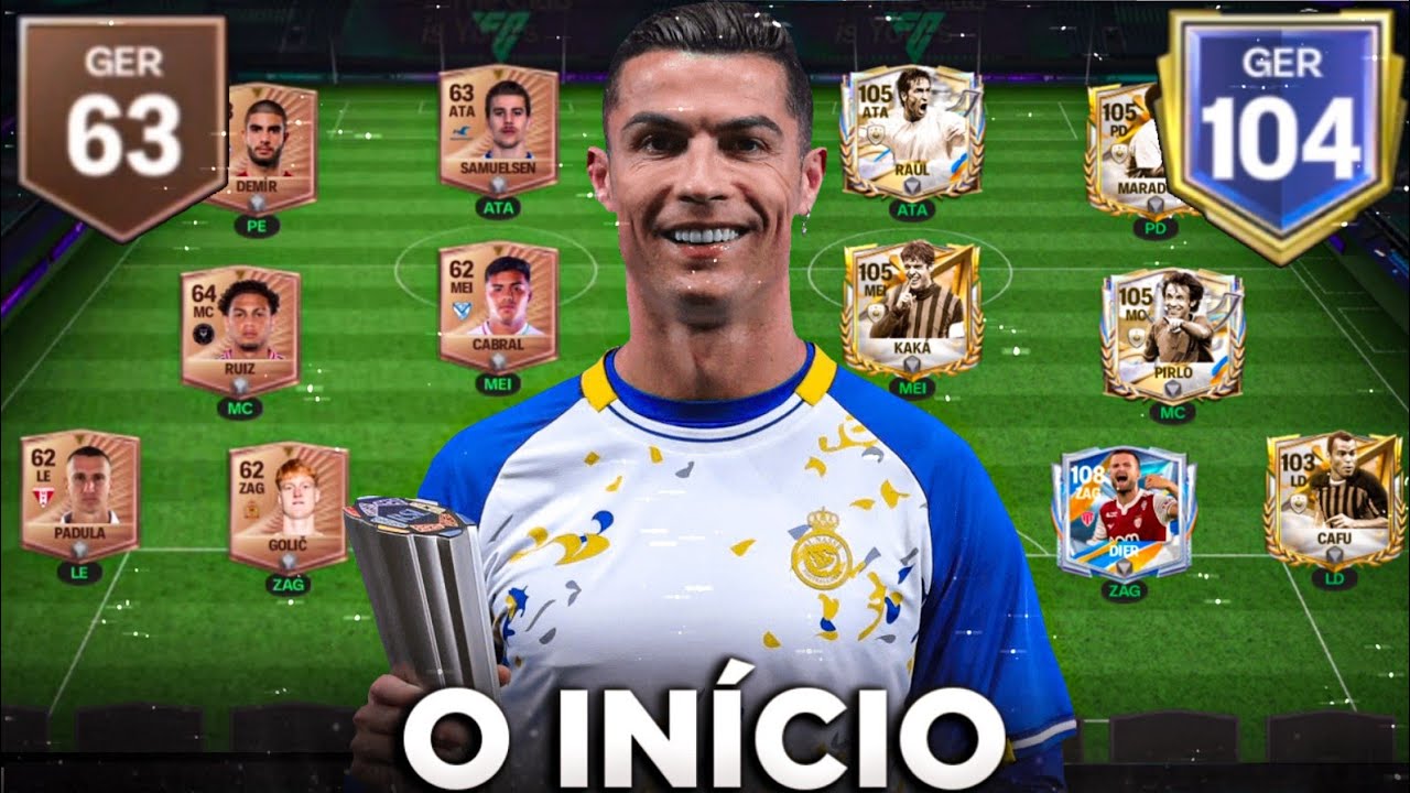 GER 63 AO 104 EM 5 MINUTOS!🤩🔥 COME&Ccedil;ANDO DO ZERO EP. 1 FC MOBILE
