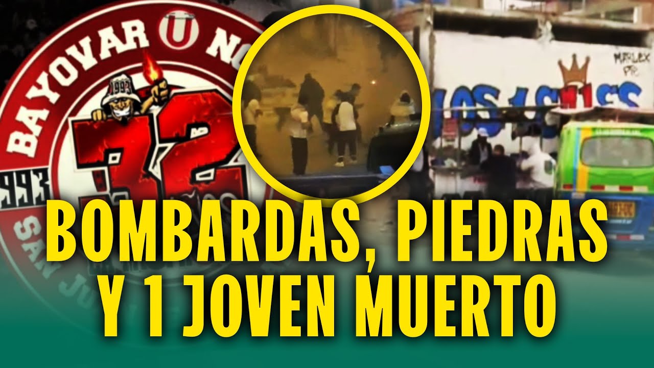 El terrible enfrentamiento entre barristas de Alianza y la U: Un joven perdió la vida en SJL