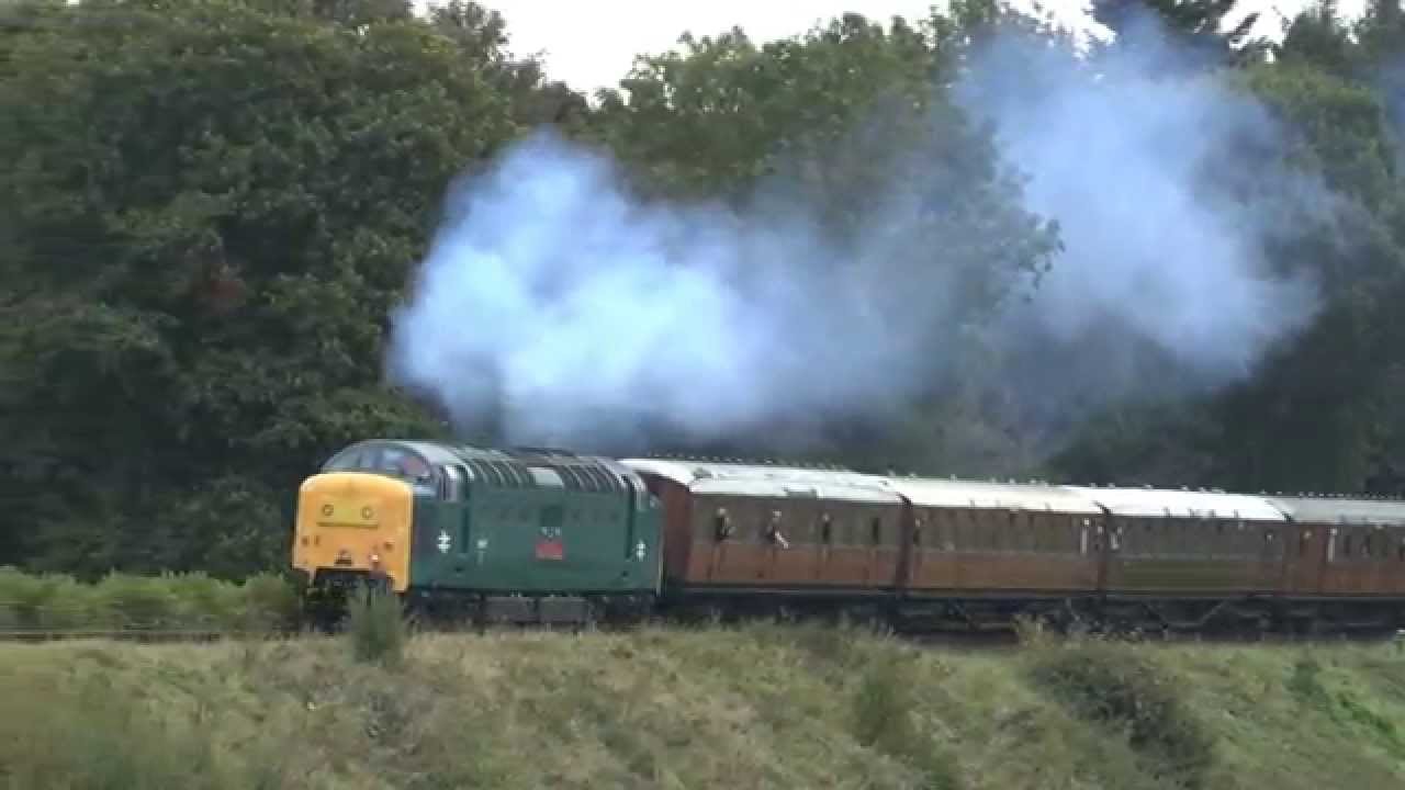55019 powers up Eardington bank Severn Valley Railway 2nd October 2014