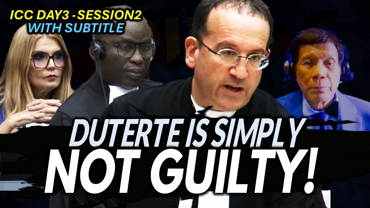 NILATAG ni Nicholas Kaufman kung bakit not guilty ang dapat hatol ng ICC kay Duterte