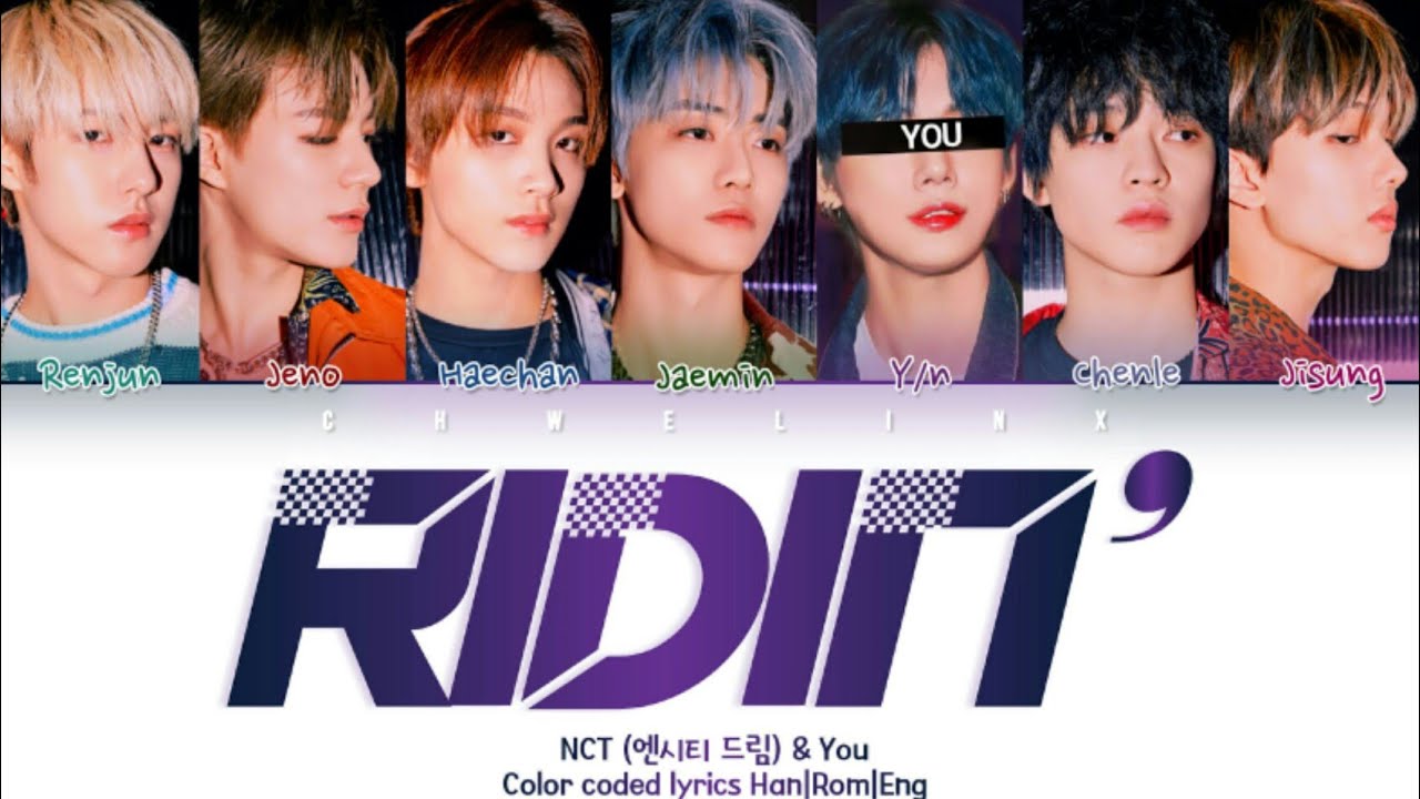NCT DREAM (엔시티 드림) ↱ RIDIN' ↰ 7 members ver. (Karaoke) [Color coded lyrics Han|Rom|Eng]