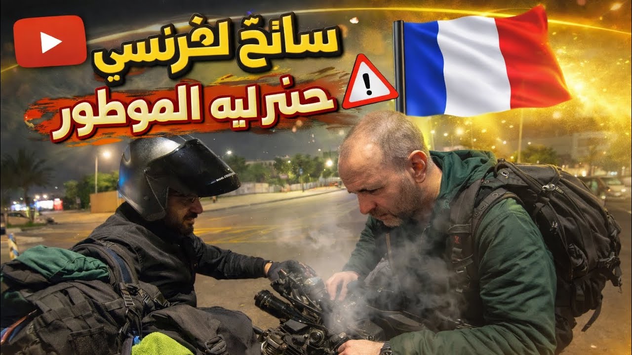 عتقنا سائح فرنسي خسر بيه الموطور و دارو لينا البوليس شمس العشية