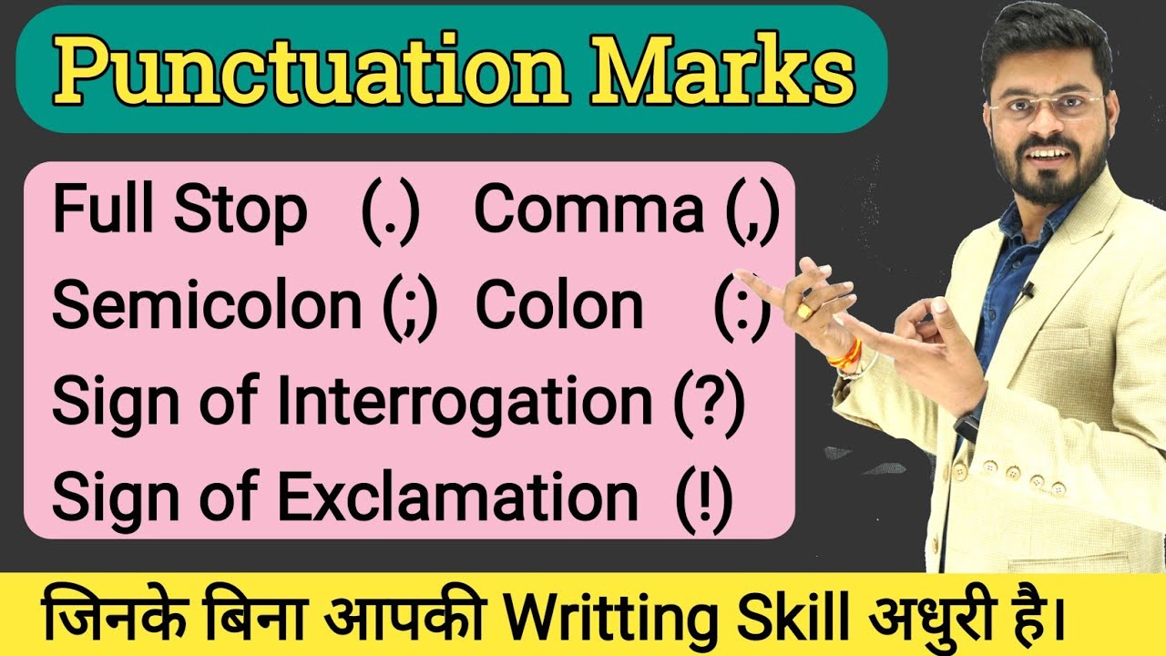 Punctuations Marks in English // Colon, Semicolon, Full Stop & Comma. Correct Uses of Punctuation