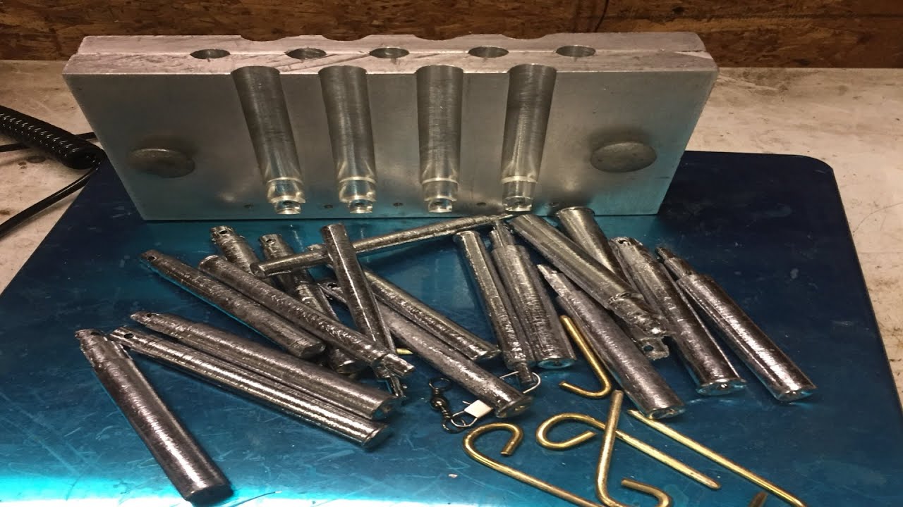 DIY DOUBLE SIDED PENCIL/DRIFT WEIGHT MOLD 2/4 OUNCE