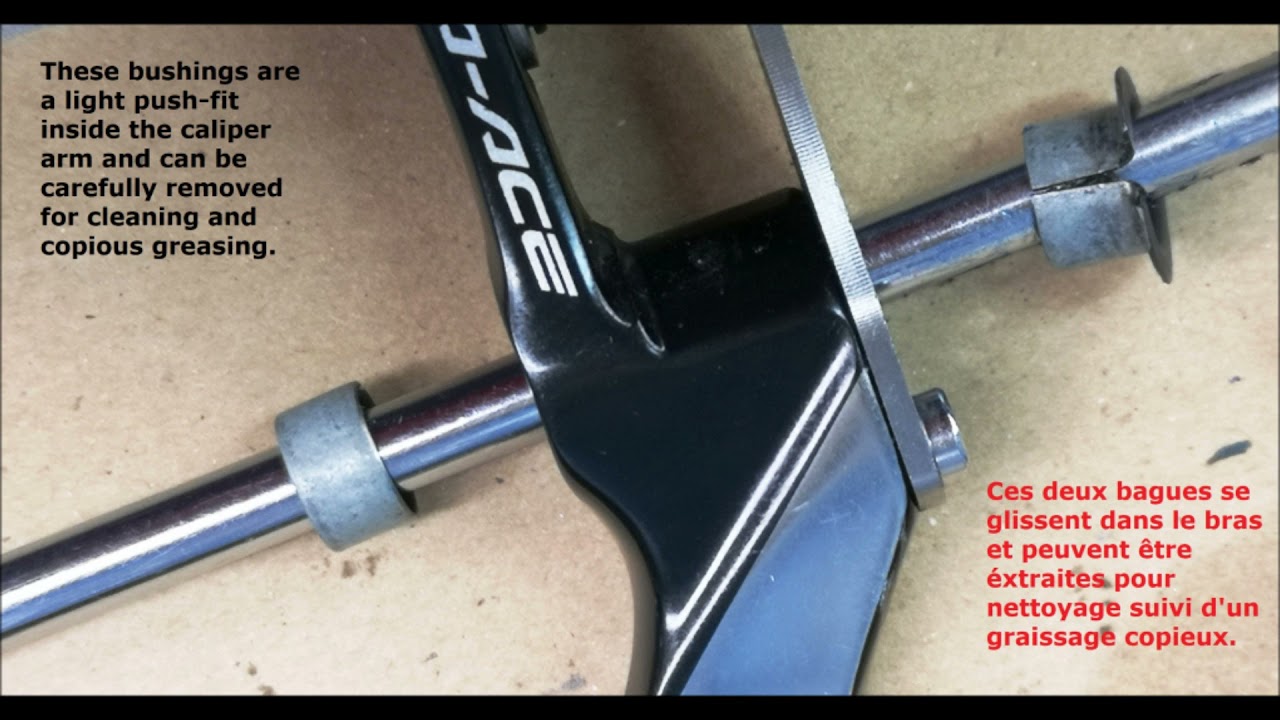 Overhaul Shimano Direct Mount Caliper Bearings, BR 9010R and others, D&eacute;montage Etriers Direct Mount.