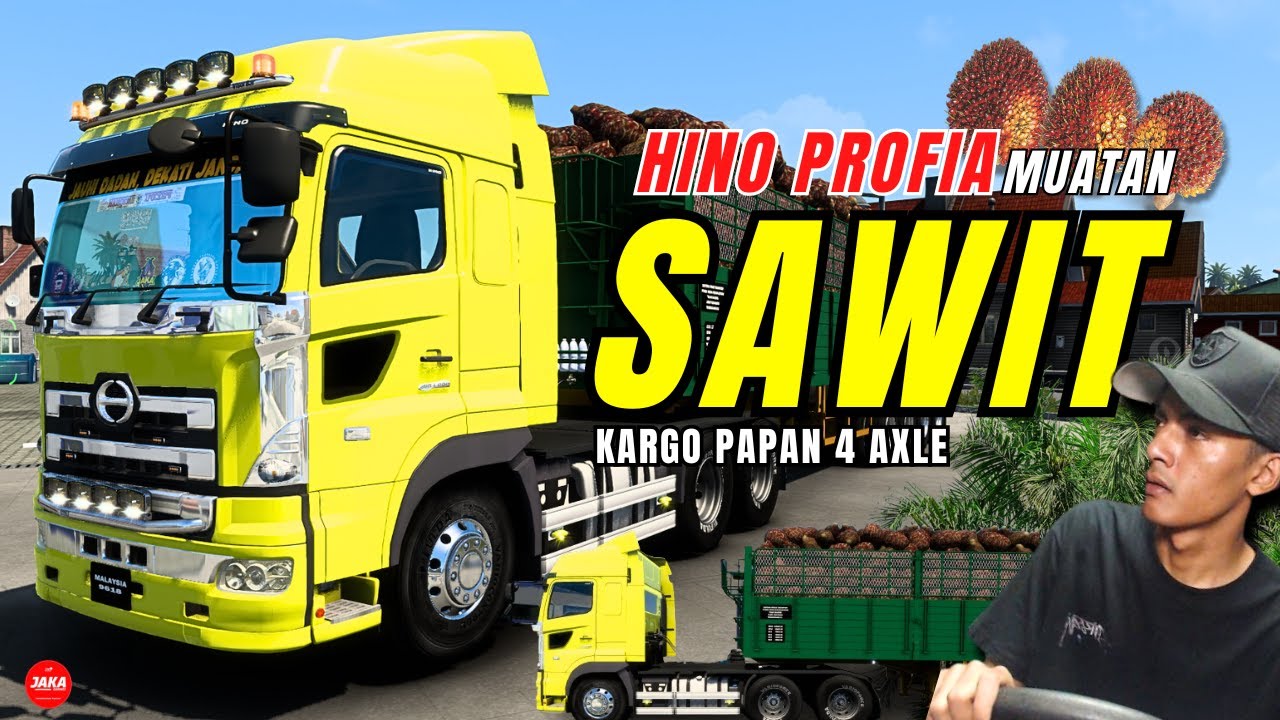 BUAH SAWIT HAMPIR JATUH DARIPADA LORI  DIATAS HIGHWAY ! - ETS2