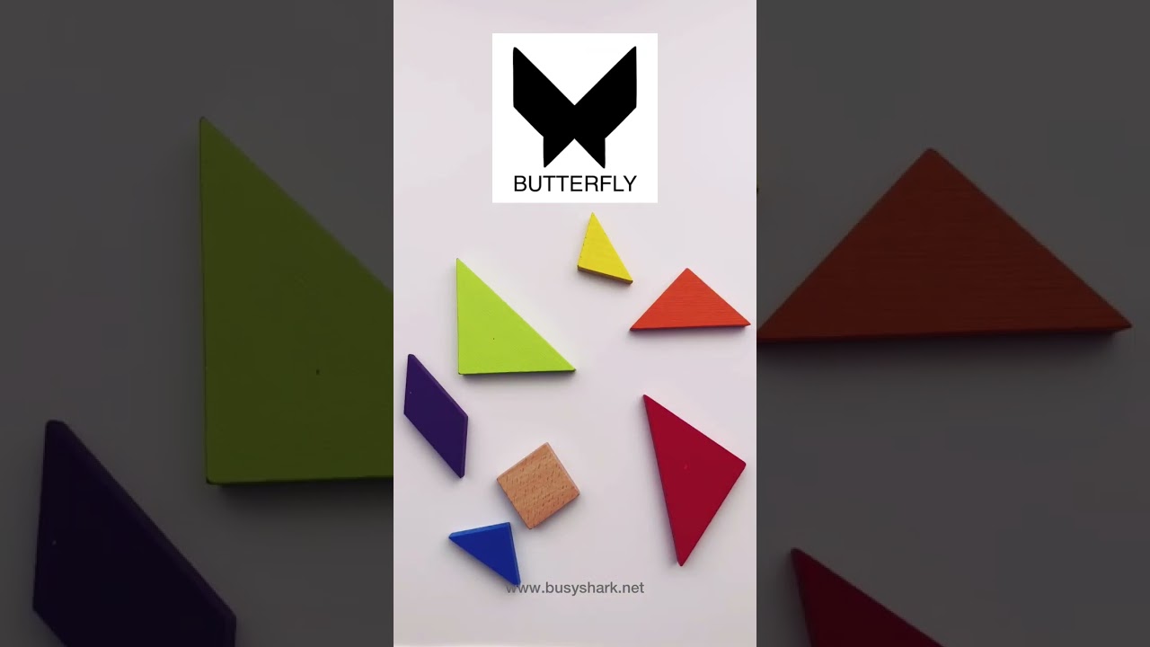 How to Make This Butterfly?- Tangram Puzzle #tangram #puzzle