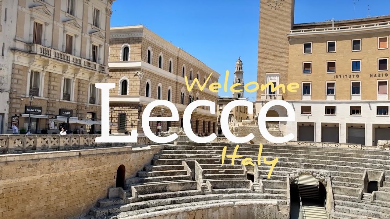 Lecce, Puglia. The atmosphere of Southern Italy. Walking tour. 2025. 4K video 