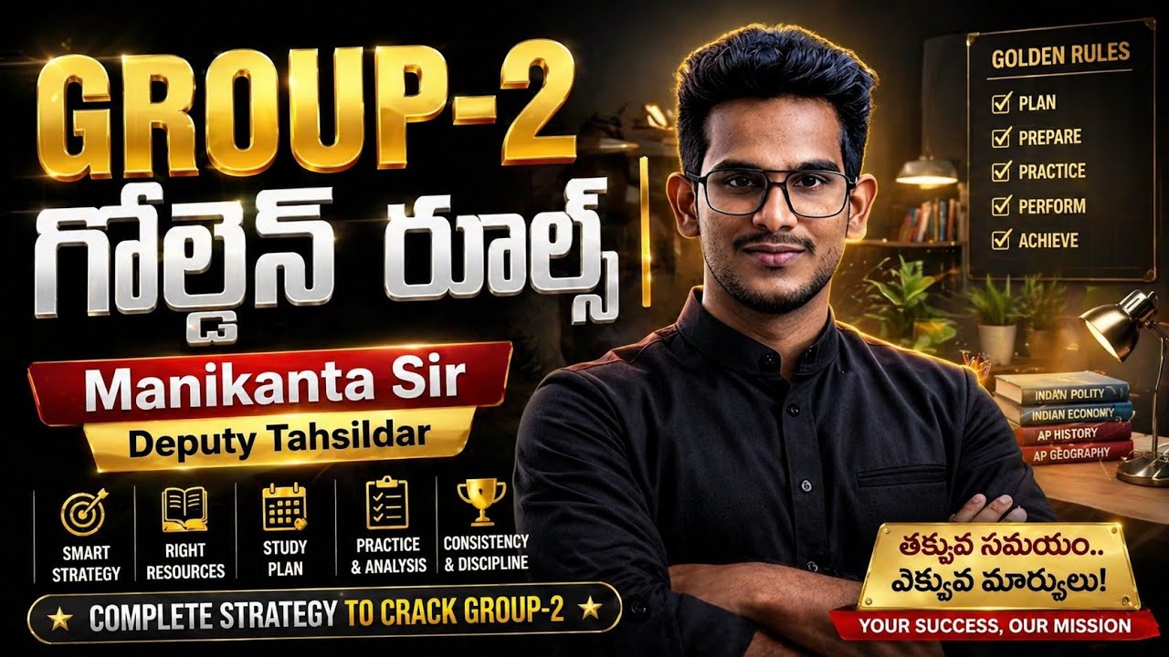 🔥GROUP-2 గోల్డెన్ రూల్స్ 🔥| Manikanta Sir Deputy Tahsildar