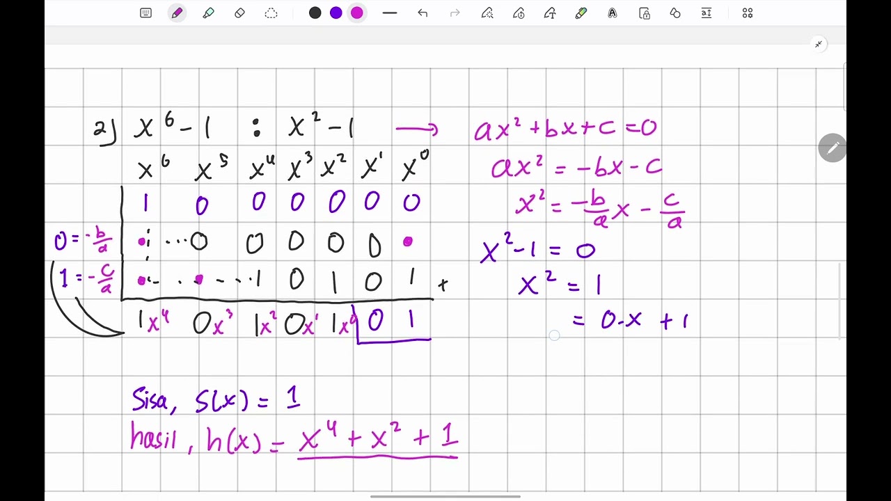 Bahas Soal #18 | PEMBAGIAN POLINOMIAL METODE HORNER KINO