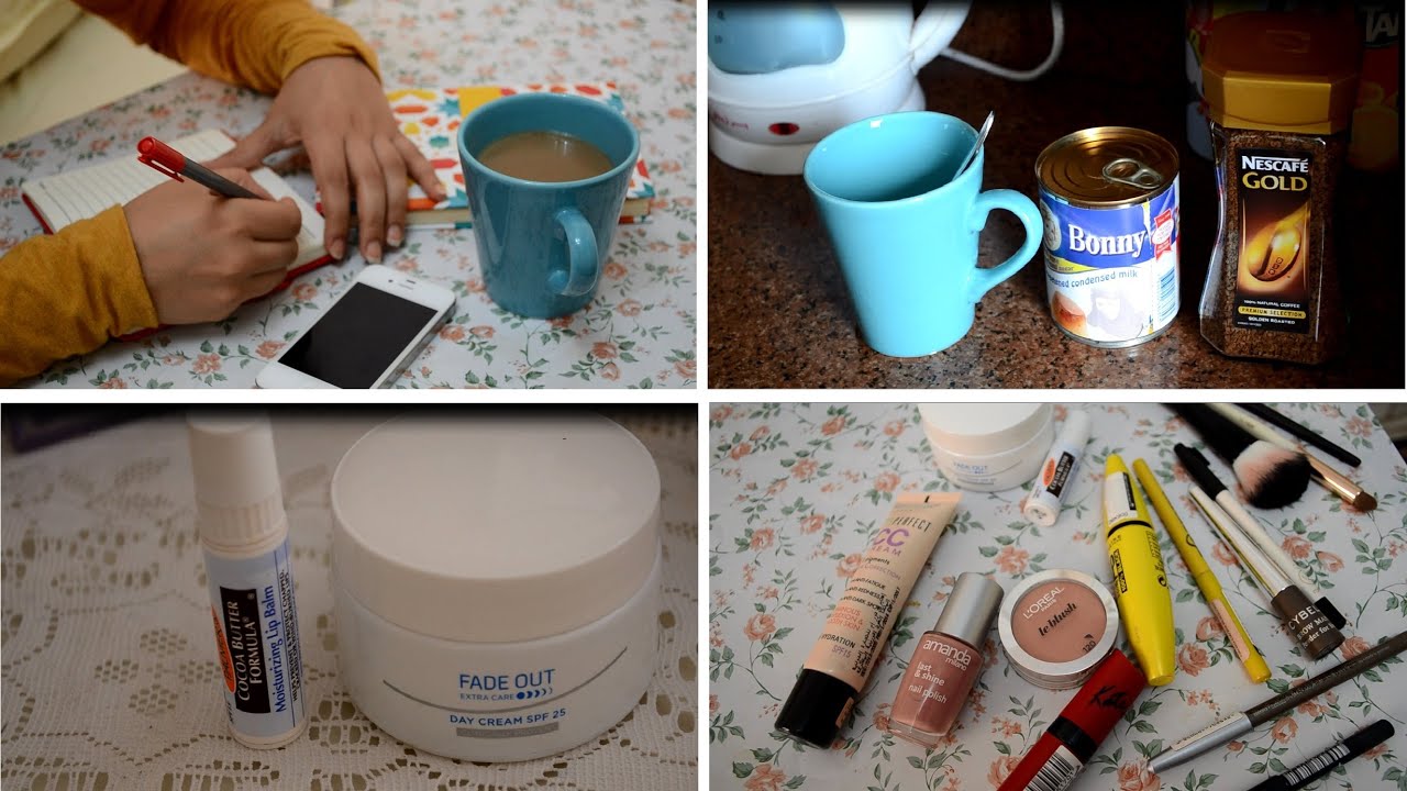 Daily routine and make up روتين الصباح والميك اب النهاري للدراسة و العمل