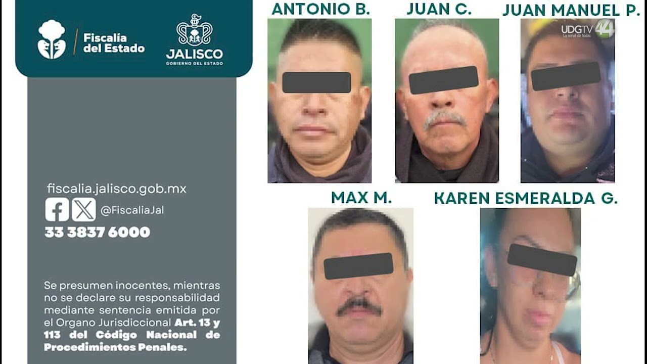 Operativo de la Fiscalía de Jalisco deja como resultado cinco policías de Poncitlán detenidos