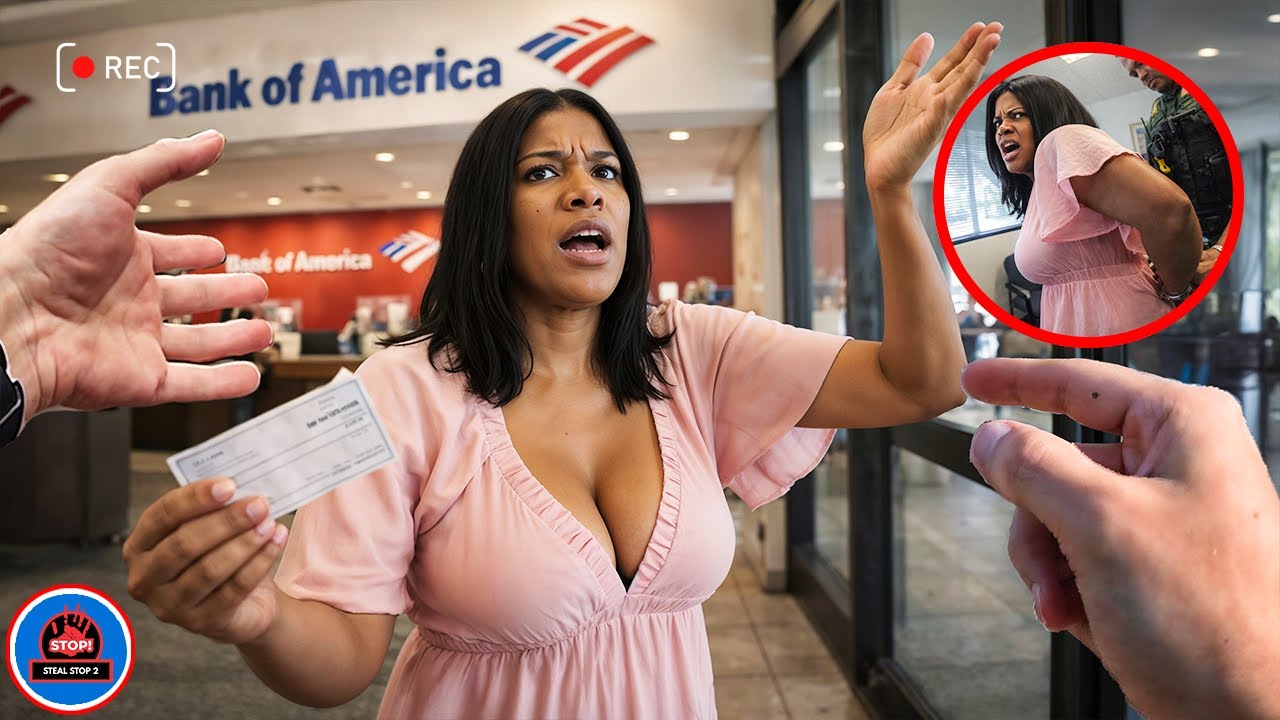 Police Surprise REBELLIOUS Woman Busted in $8.000.000 Fake Check Scam at Bank of America #198