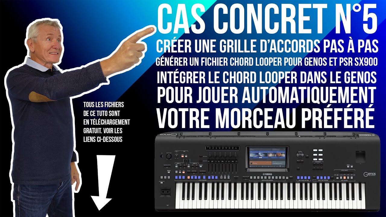 Formation Genos cas concret N°5 : Jouer automatiquement l’accompagnement d’un morceau
