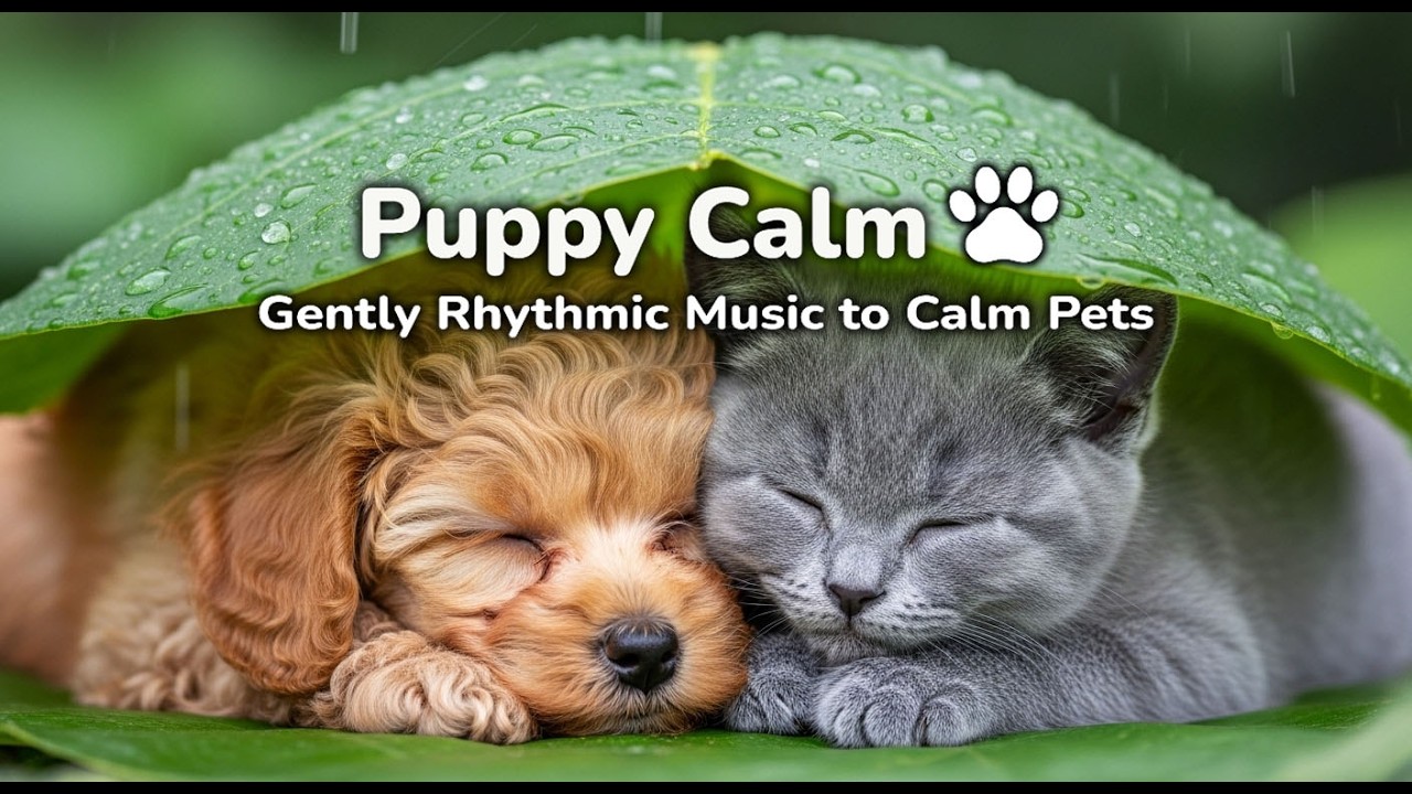 강아지와 고양이를 위한 마음 안정 음악_포근한 빗속 쉼터 Cozy Rain Shelter Nap – Calming Pet Sleep Music | Puppy Calm